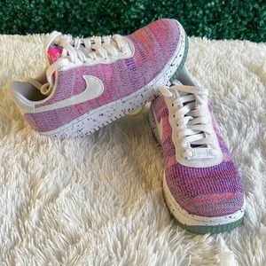 Nike Air Force 1 Crater Flyknit Women’s Pink And Purple Mix Used 6